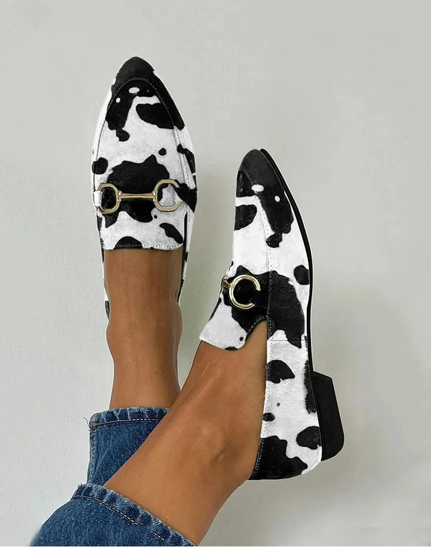 DIANA | MOCASINES ESTAMPADOS CON HEBILLA