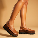 GAIA | SANDALIAS DE CUERO TALÓN ABIERTO