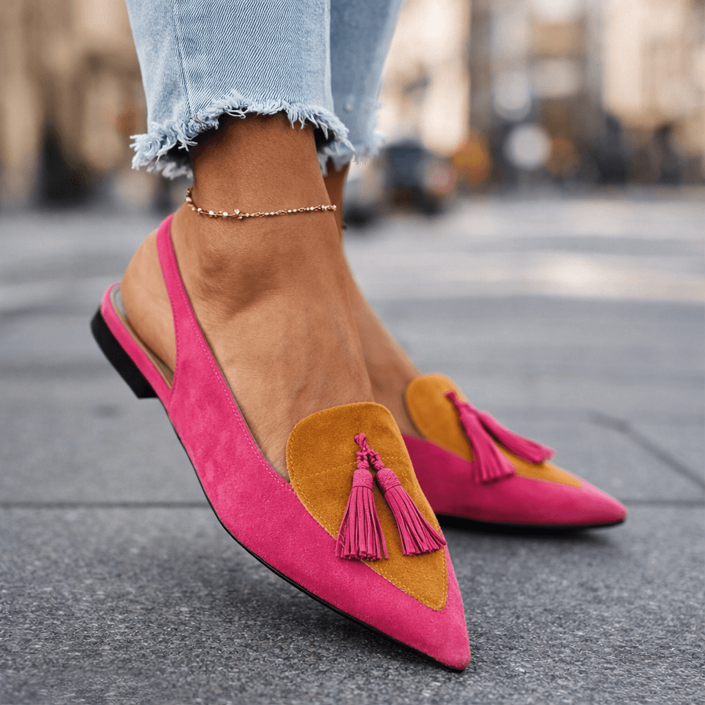 ELIZA | SANDALIAS CON TIRAS Y BORLAS
