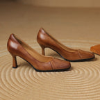 MARISOL | TACONES BAJOS DE PUNTA CUADRADA
