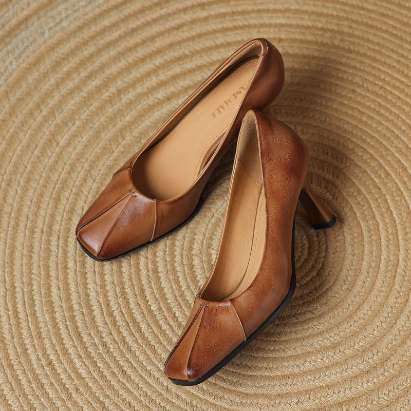 MARISOL | TACONES BAJOS DE PUNTA CUADRADA