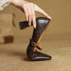 MARLEON | ZAPATOS DE TACÓN CON CORREA DE CUERO