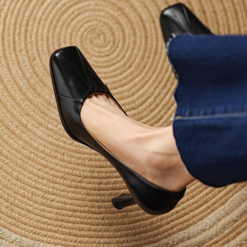 MARISOL | TACONES BAJOS DE PUNTA CUADRADA