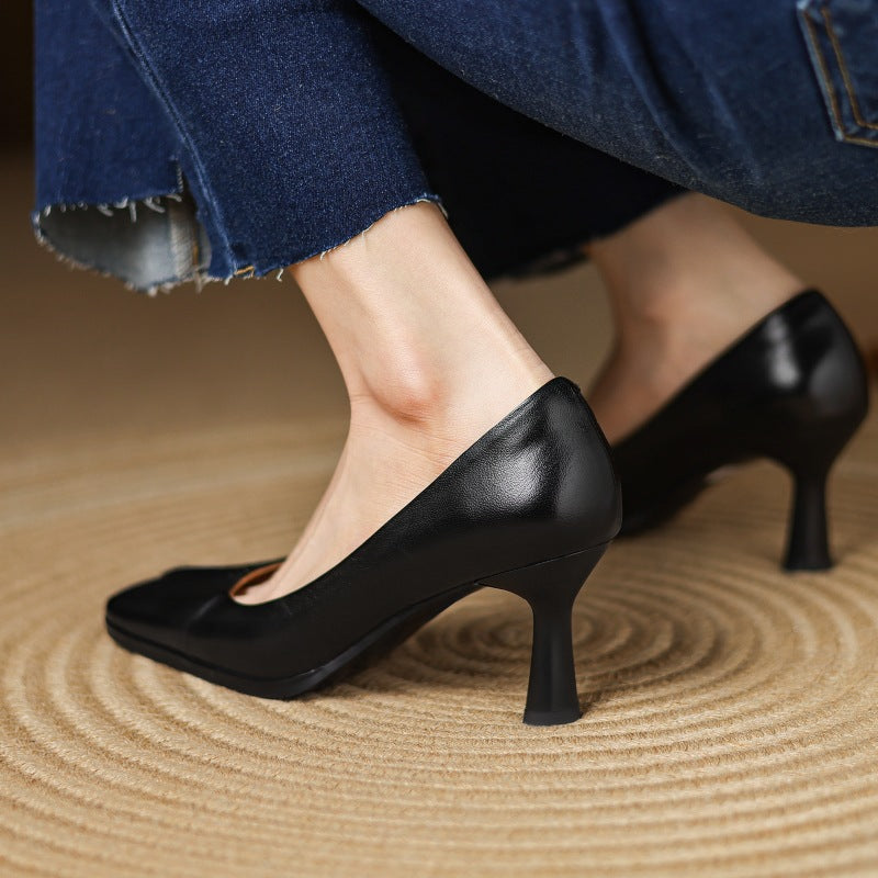MARISOL | TACONES BAJOS DE PUNTA CUADRADA
