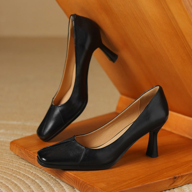 MARISOL | TACONES BAJOS DE PUNTA CUADRADA