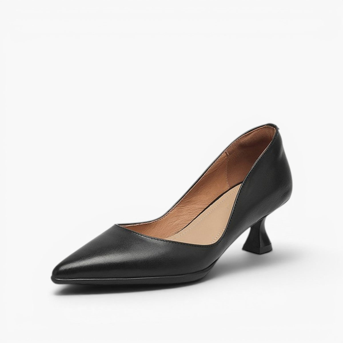 CALENNE | ZAPATOS DE TACÓN BAJO DE PIEL