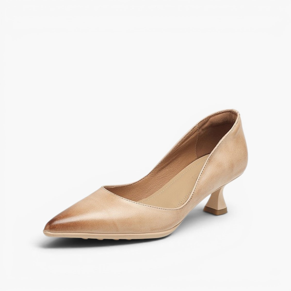 CALENNE | ZAPATOS DE TACÓN BAJO DE PIEL