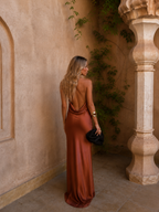 VESTIDO RIAD EN TERRACOTA