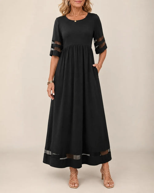 AUBREY™ | VESTIDO MIDI FAVORECEDOR QUE DISIMULA LA BARRIGA