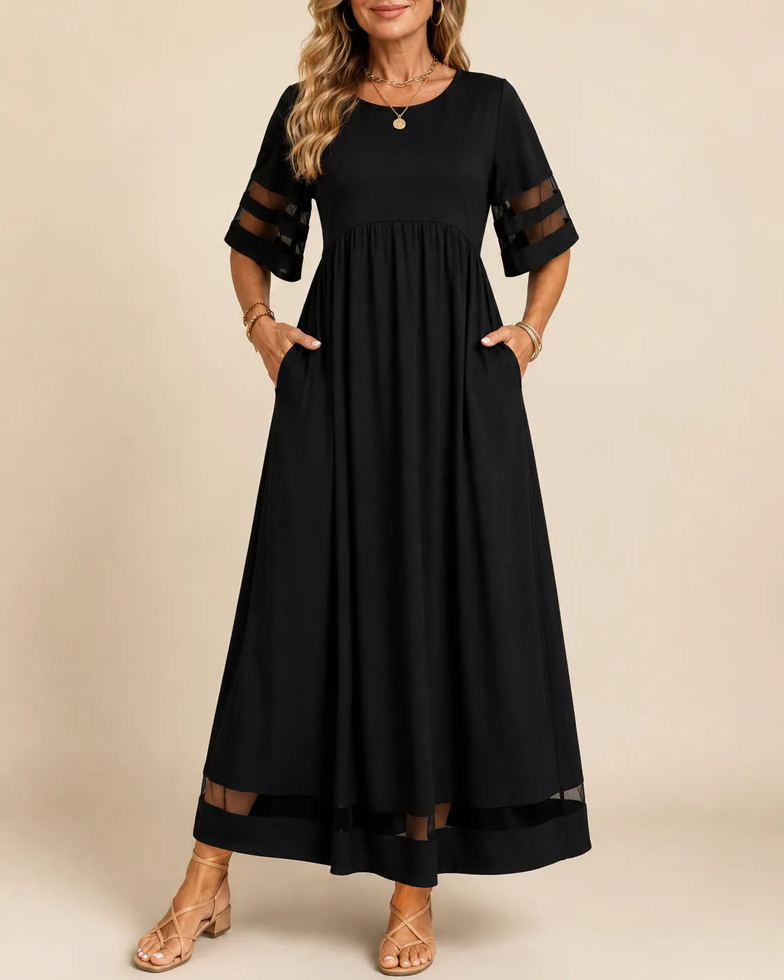 AUBREY™ | VESTIDO MIDI FAVORECEDOR QUE DISIMULA LA BARRIGA