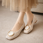 ORABELLA | FLATS CON MEDALLÓN MARMOLADO