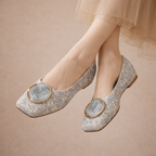 ORABELLA | FLATS CON MEDALLÓN MARMOLADO