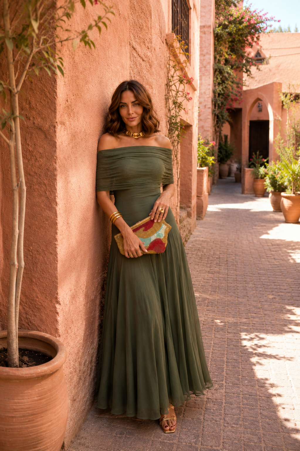 VESTIDO DE TOLEDO EN VERDE