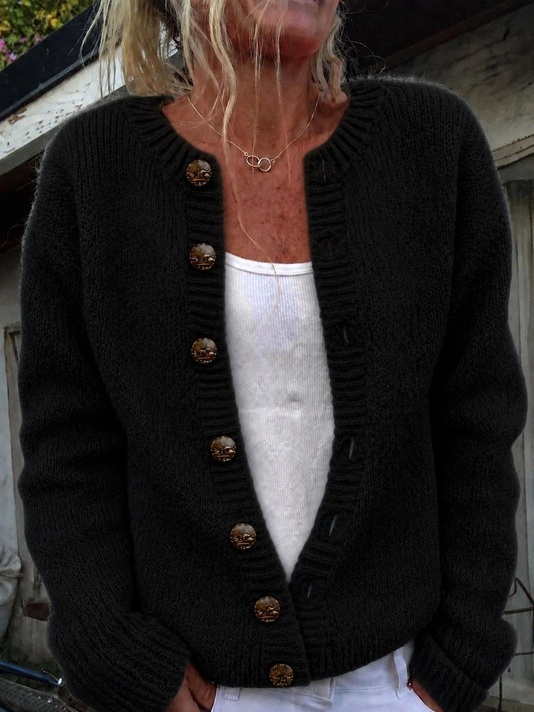 FOXFIELD™ | CÁRDIGAN DE PUNTO ESTILO VINTAGE