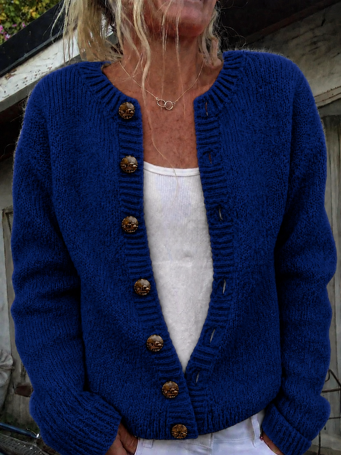 FOXFIELD™ | CÁRDIGAN DE PUNTO ESTILO VINTAGE