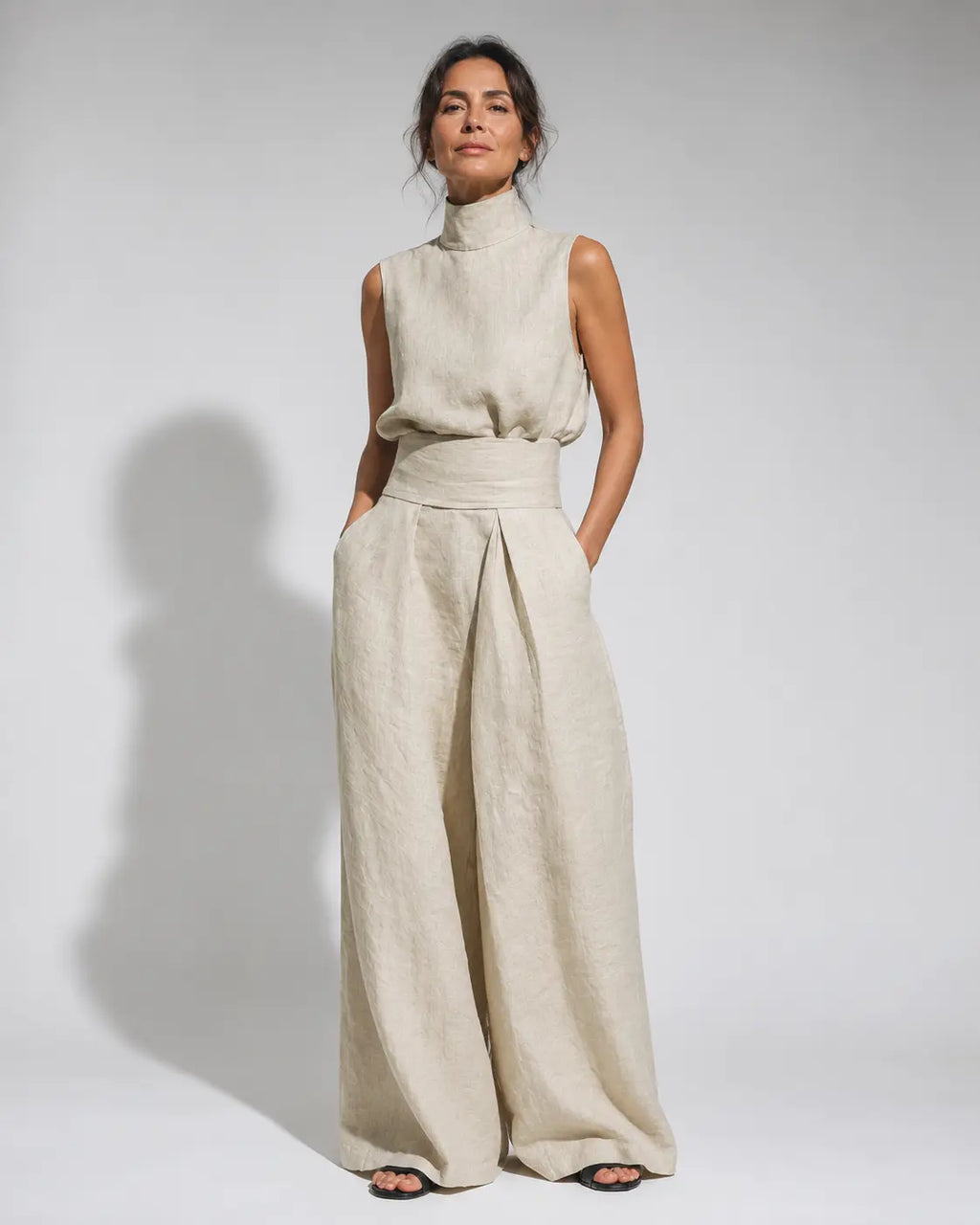 VENACIA™ | CONJUNTO MINIMALISTA TOP Y PANTALÓN ANCHO