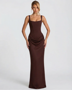 MARIETTA | VESTIDO LARGO RELOJ DE ARENA