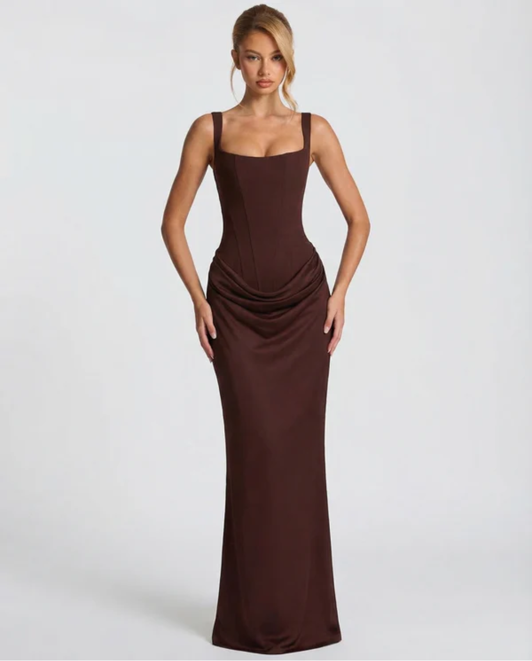 MARIETTA | VESTIDO LARGO RELOJ DE ARENA
