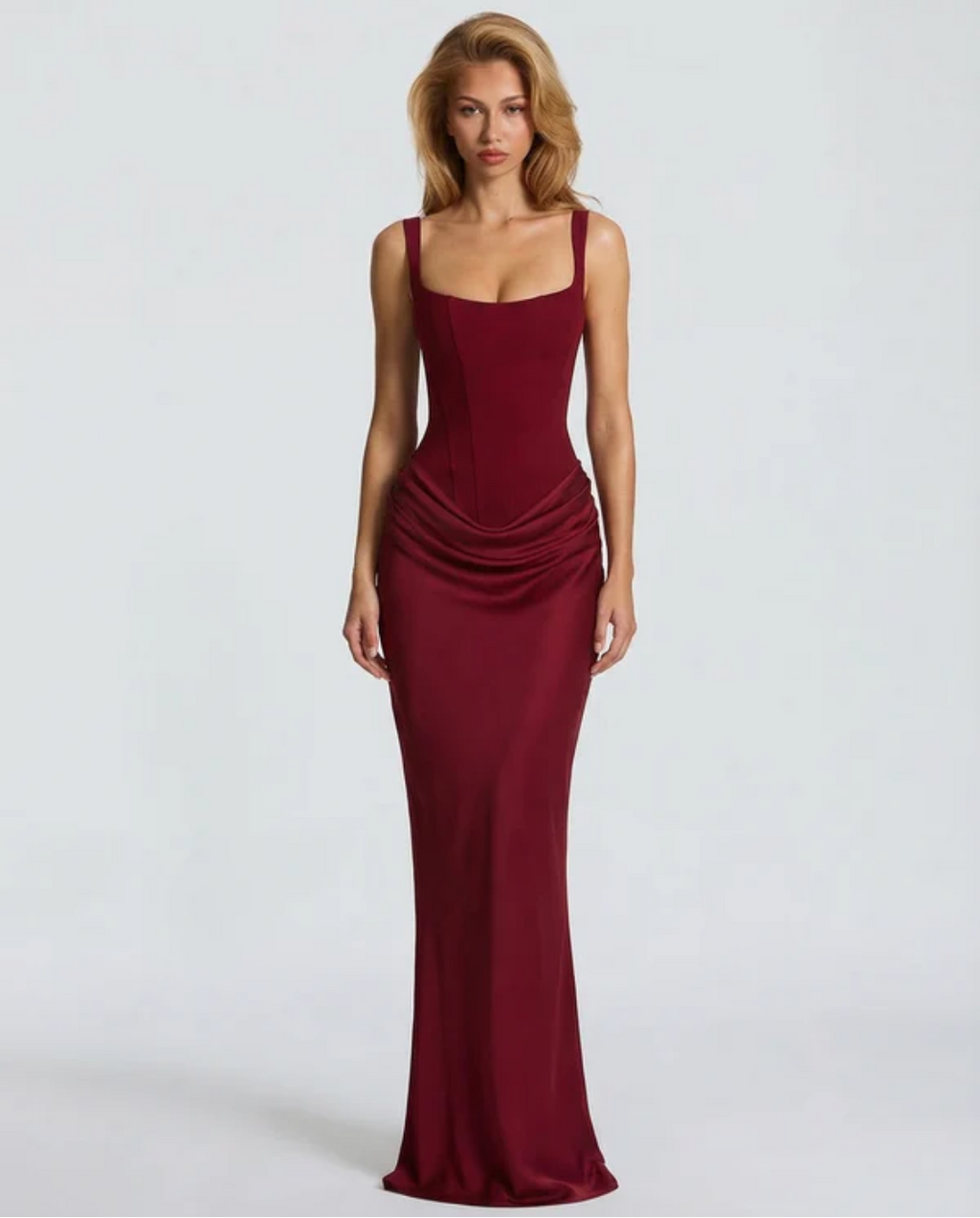 MARIETTA | VESTIDO LARGO RELOJ DE ARENA