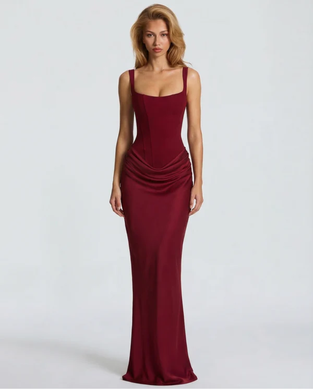 MARIETTA | VESTIDO LARGO RELOJ DE ARENA