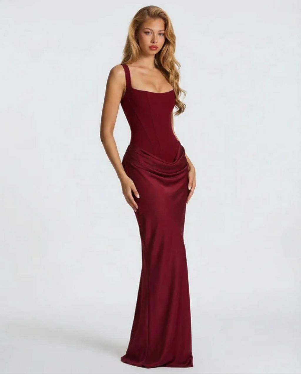 MARIETTA | VESTIDO LARGO RELOJ DE ARENA