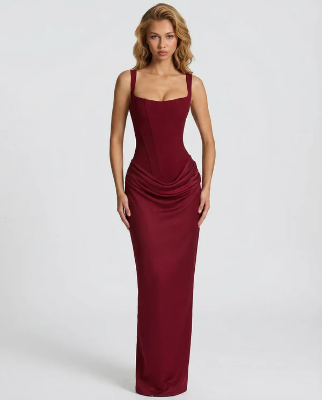 MARIETTA | VESTIDO LARGO RELOJ DE ARENA