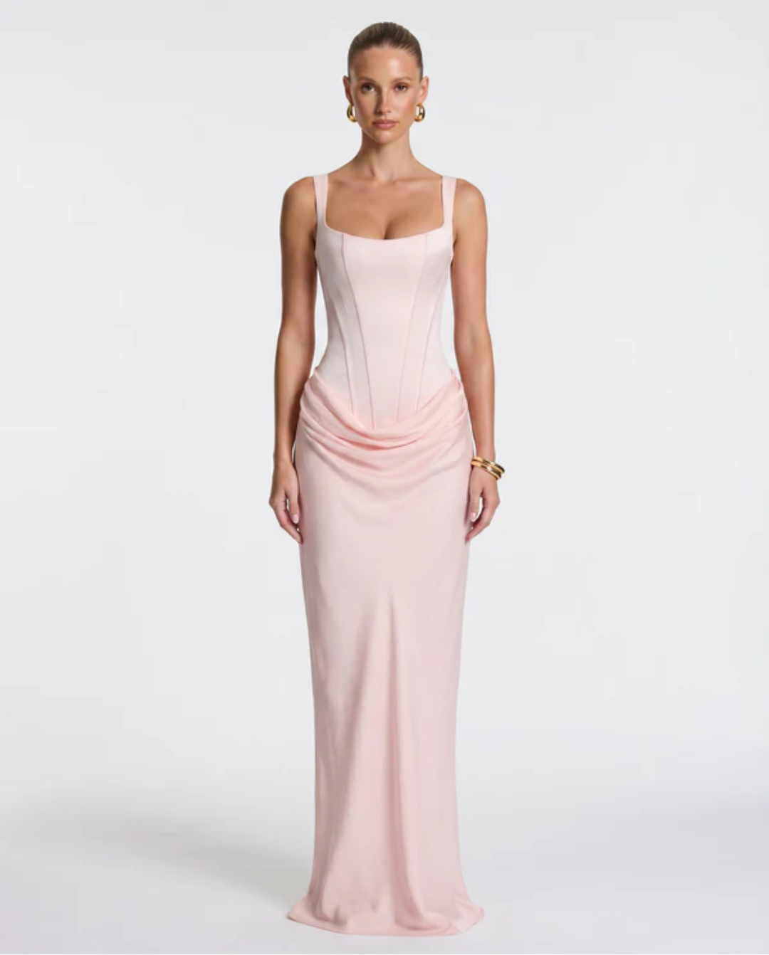 MARIETTA | VESTIDO LARGO RELOJ DE ARENA