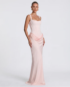 MARIETTA | VESTIDO LARGO RELOJ DE ARENA