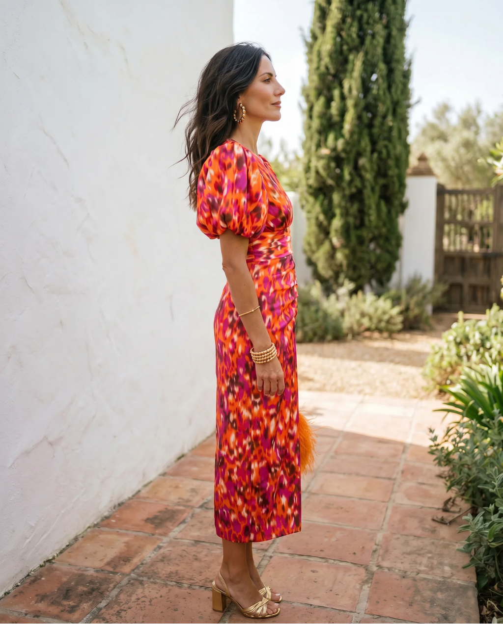 CAMILLA | VESTIDO PRIMAVERA MANGAS ABULLONADAS