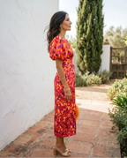 CAMILLA | VESTIDO PRIMAVERA MANGAS ABULLONADAS