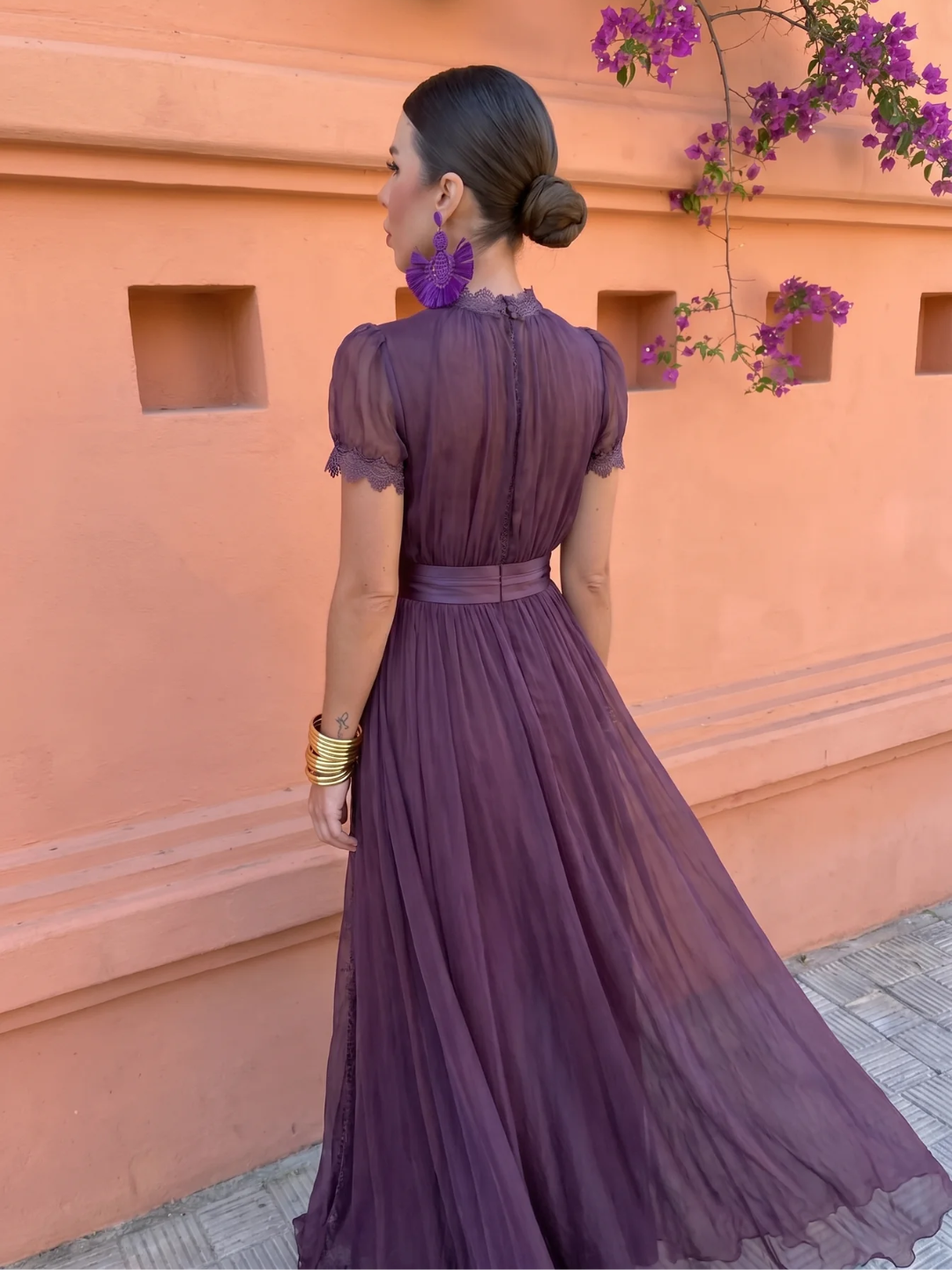 VALENTINA | VESTIDO LARGO VINTAGE PRIMAVERA