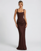 MARIETTA | VESTIDO LARGO RELOJ DE ARENA