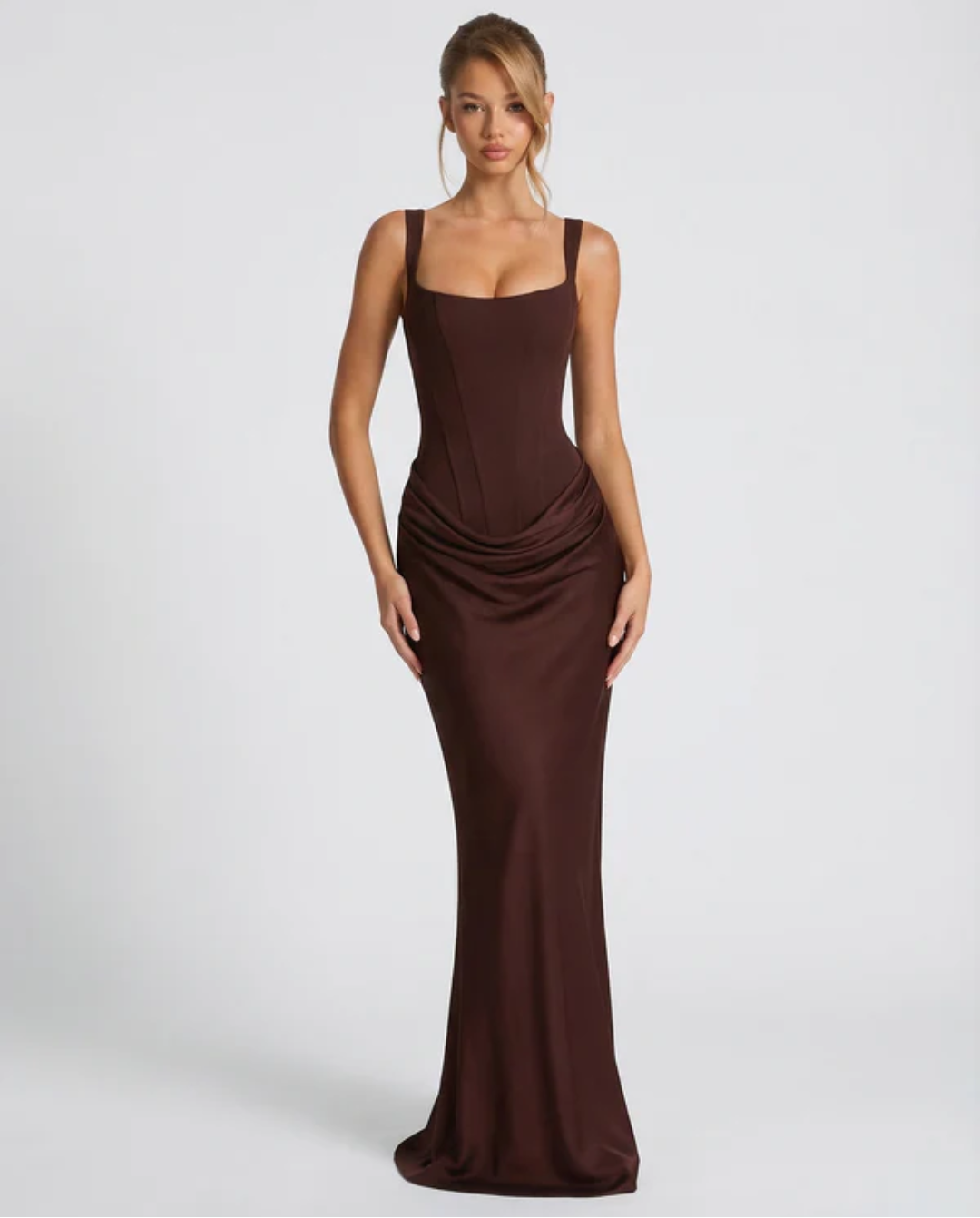 MARIETTA | VESTIDO LARGO RELOJ DE ARENA