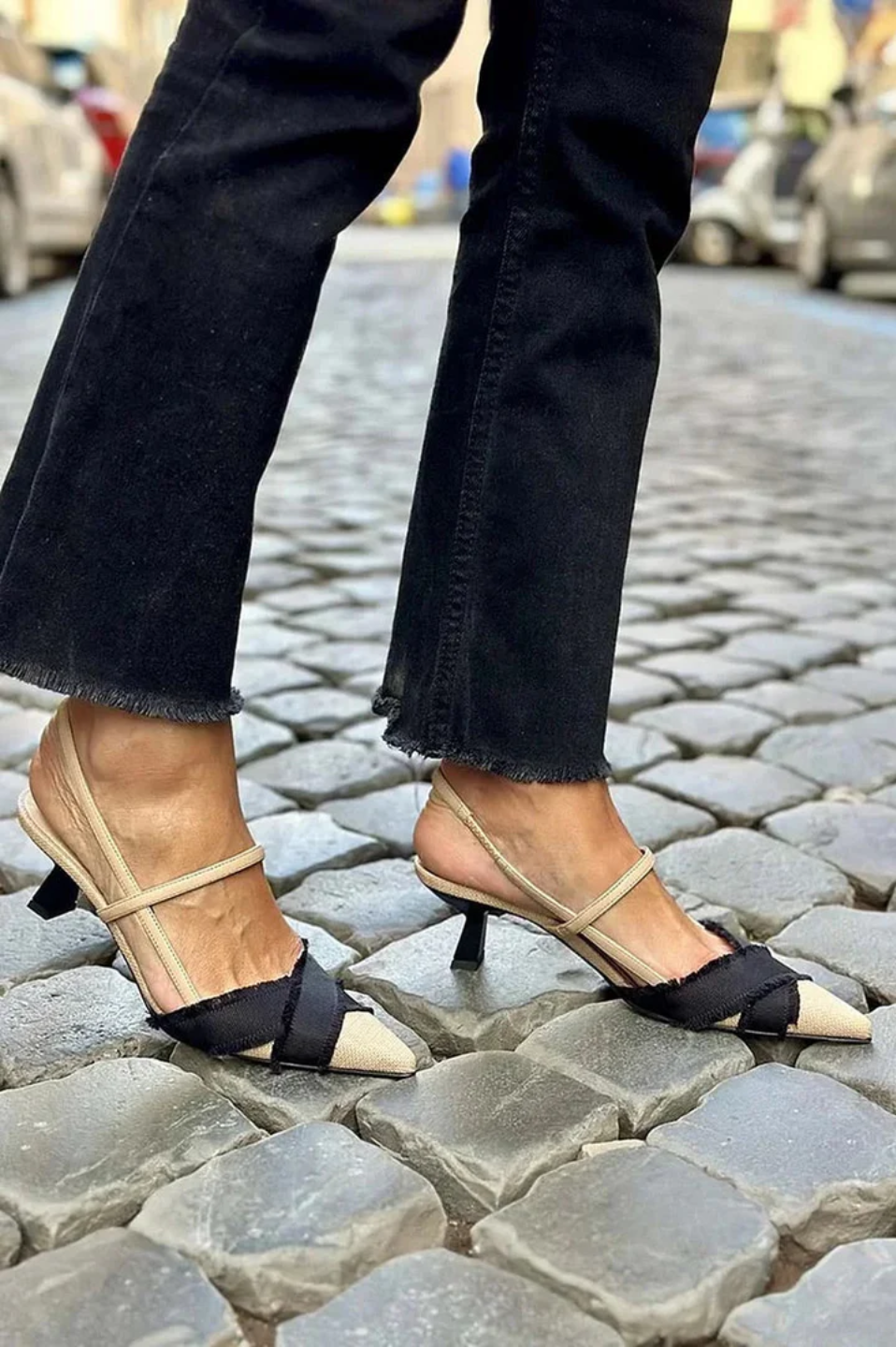 VANTA™ | BAILARINAS ABIERTAS DE TACÓN BAJO