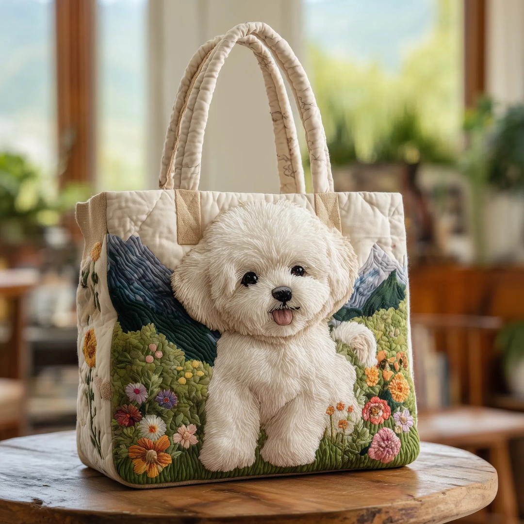 PERRITO BLANCO | BOLSO ARTESANAL