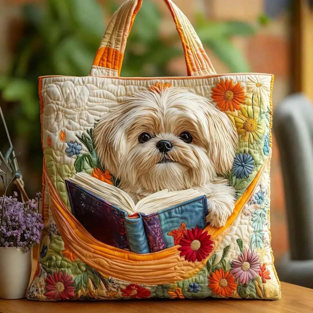 SHIH TZU FLOREAL | BOLSO ARTESANAL