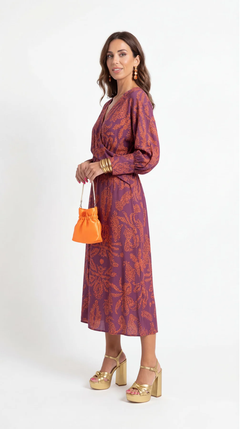 FRANCESCA | VESTIDO MIDI PRIMAVERA