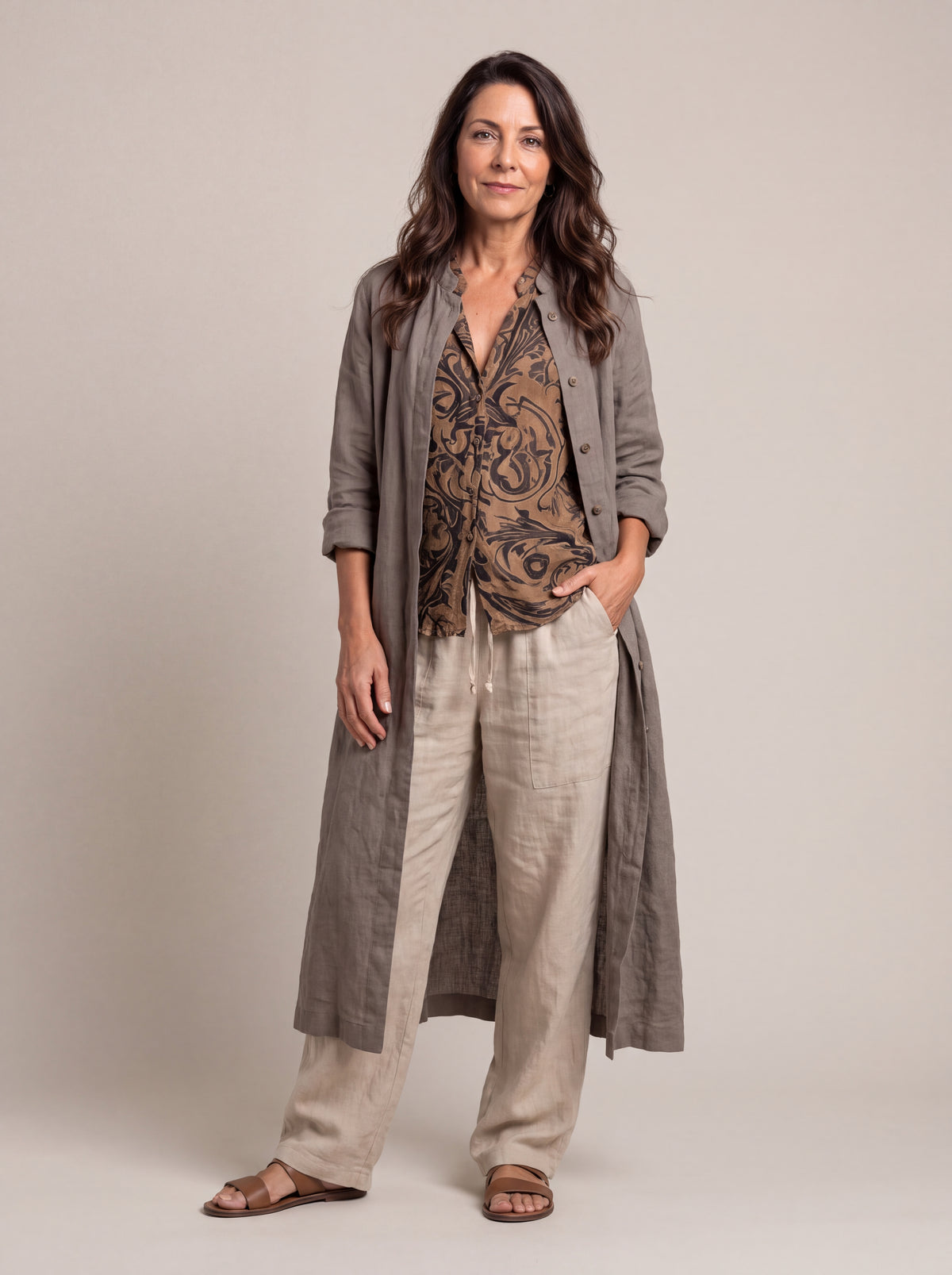 WANDERLIGHT | CONJUNTO DE LINO DE 3 PIEZAS