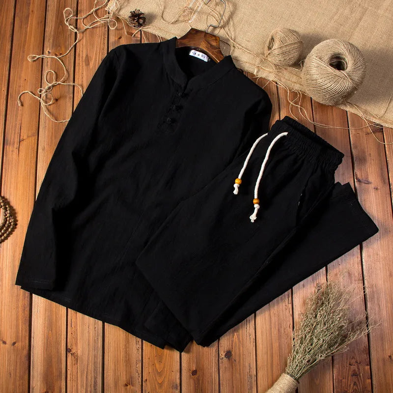 COASTLINE | CONJUNTO ESTILO CHINO DE LINO
