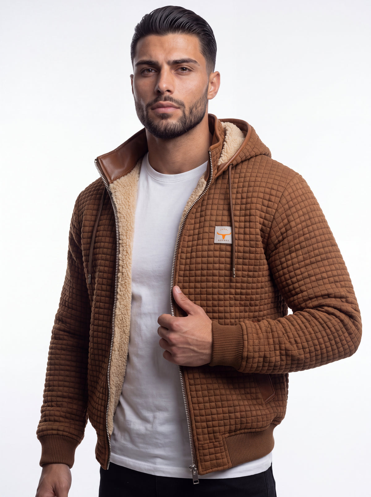 HONEIST | CHAQUETA BORREGO CON CAPUCHA