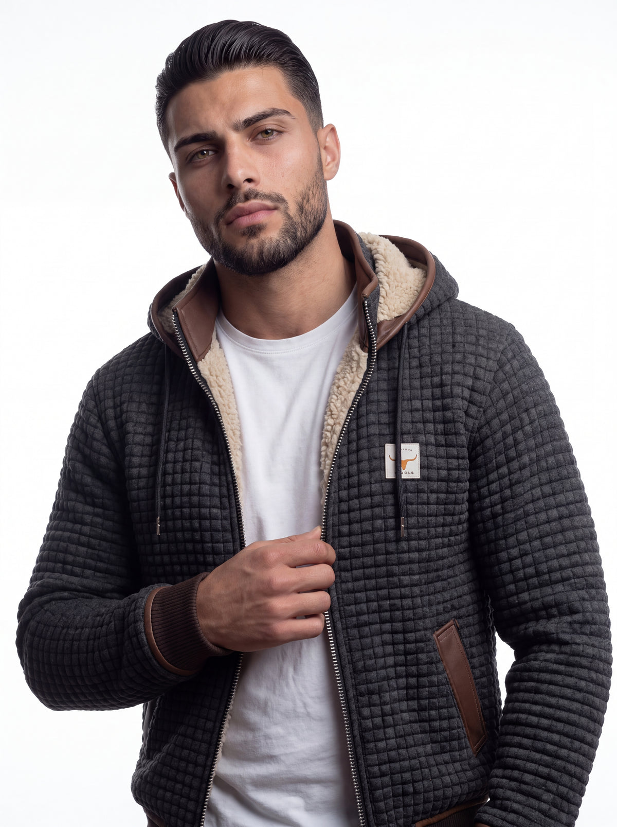 HONEIST | CHAQUETA BORREGO CON CAPUCHA