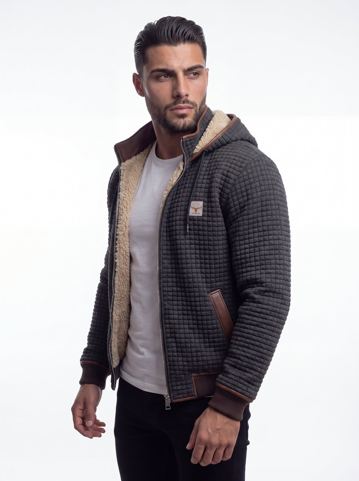 HONEIST | CHAQUETA BORREGO CON CAPUCHA