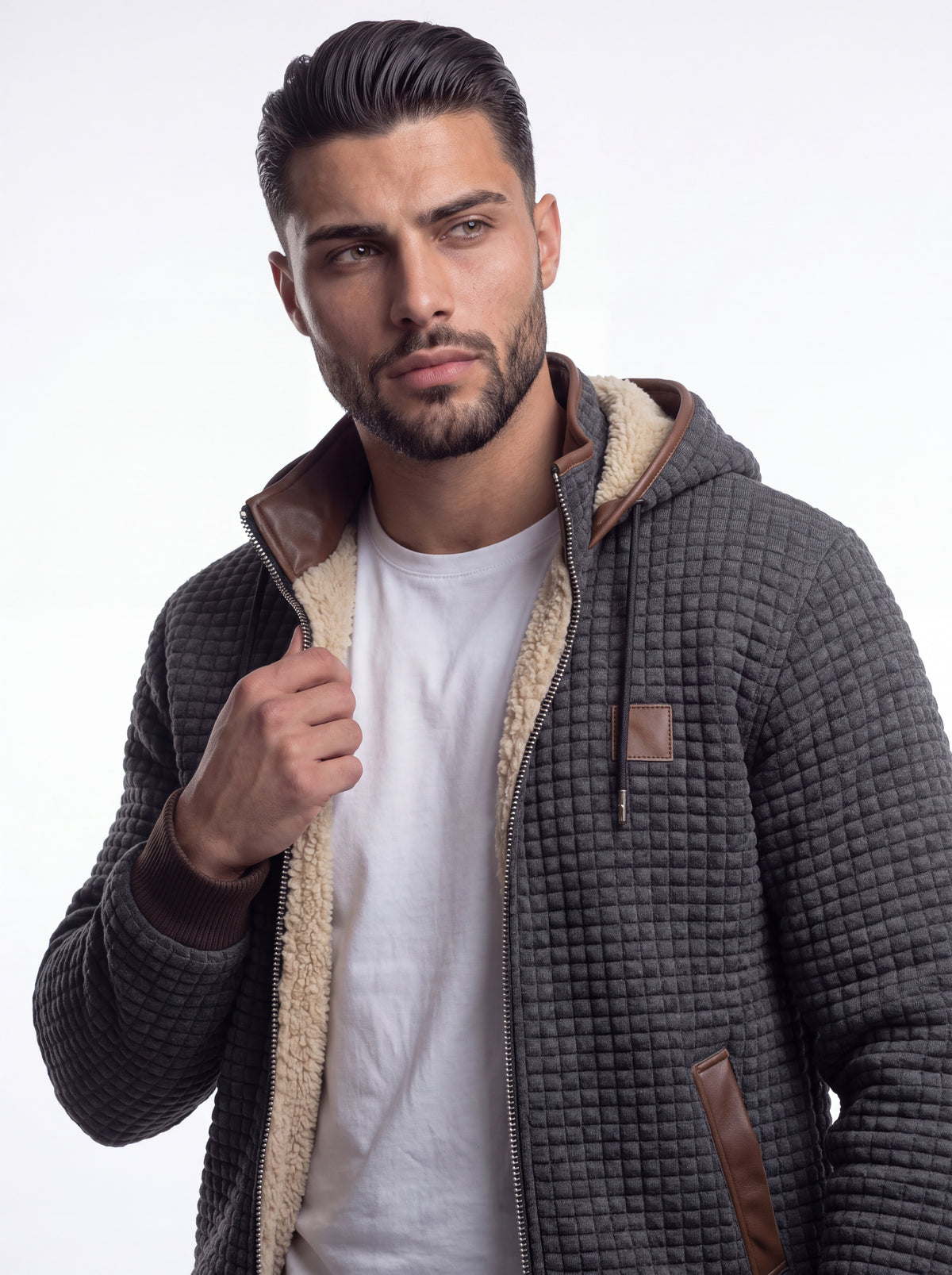 HONEIST | CHAQUETA BORREGO CON CAPUCHA