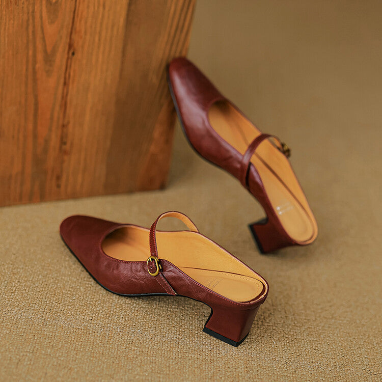 Vian | Mules de Piel Genuina
