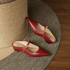 Neok Genuine Leather Mules