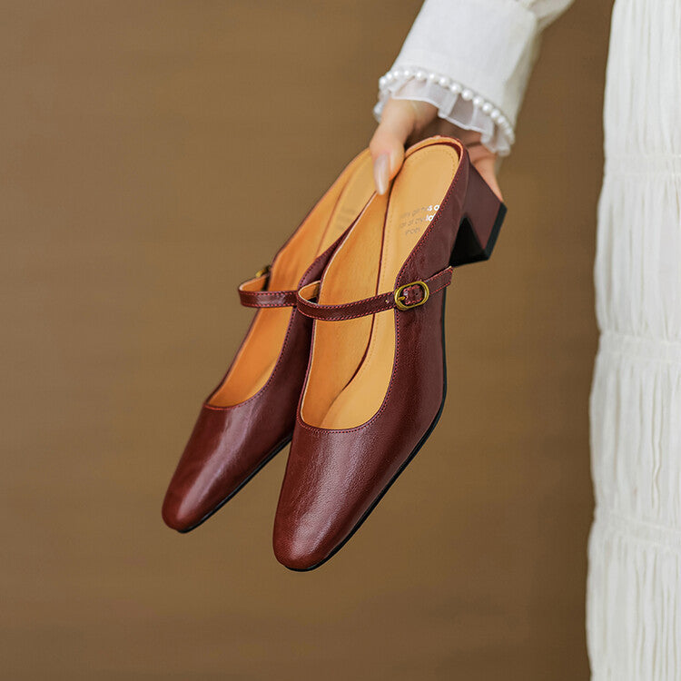 Vian | Mules de Piel Genuina