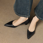 CALENNE | ZAPATOS DE TACÓN BAJO DE PIEL