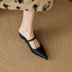 Neok Genuine Leather Mules