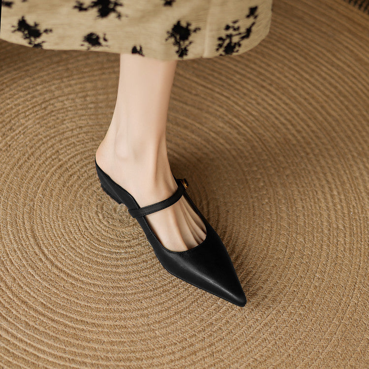 Neok | Mules de Piel Genuina