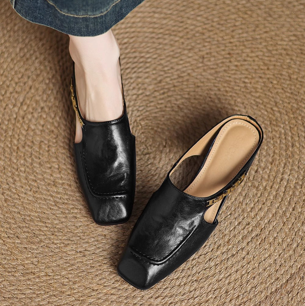 AVELLA | MULES DE CUERO GENUINO